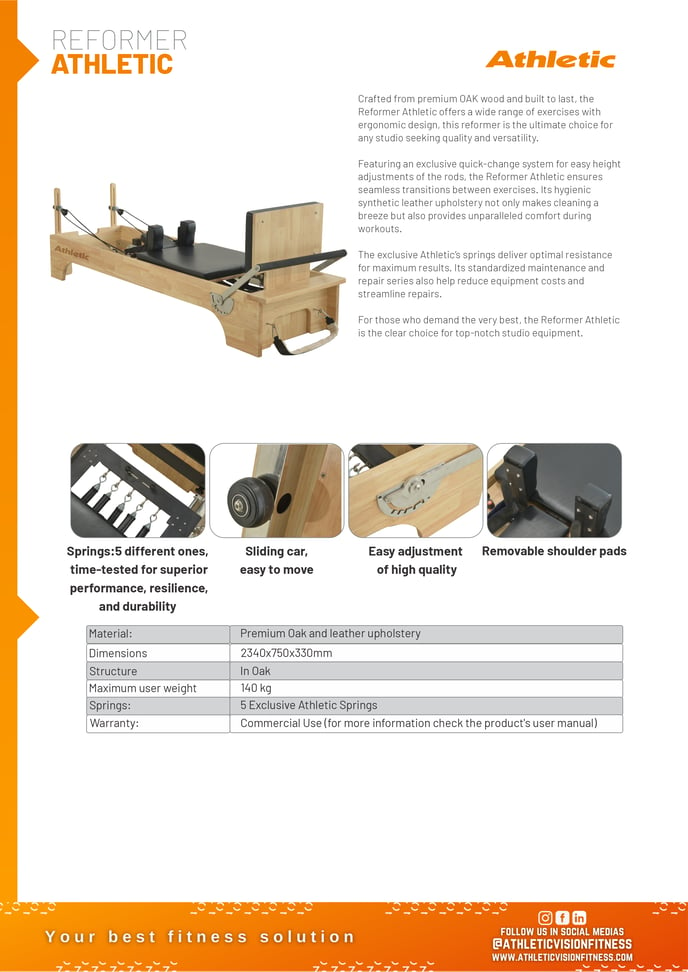 03888 - REFORMER -  PRODUCT CHART