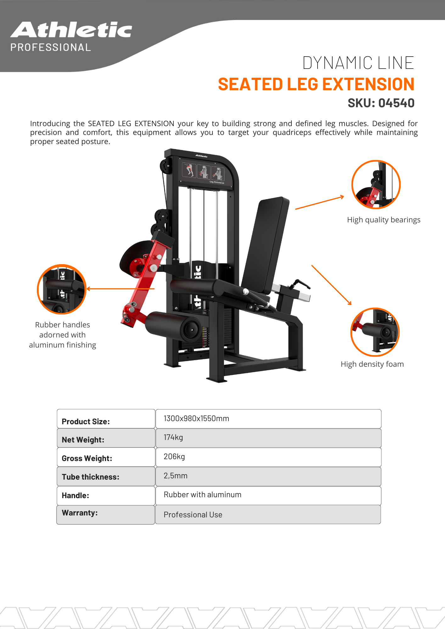 Dynamic Leg Exec DYNAMIC LINE - SEATED LEG EXTENSION