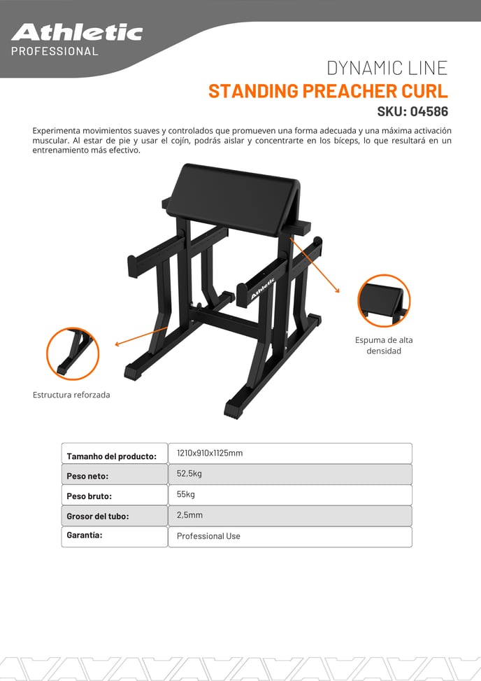 04586 - DYNAMIC - STANDING PREACHER CURL - ENCARTE DEL PRODUCTO-2