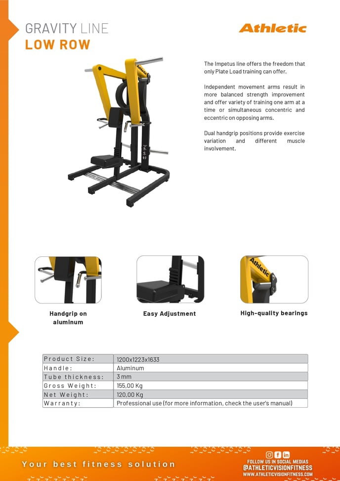04609 - GRAVITY - LOW ROW - PRODUCT CHART