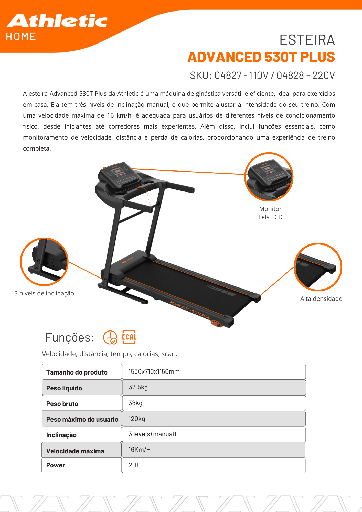 Treadmill Advanced - 530t Plus