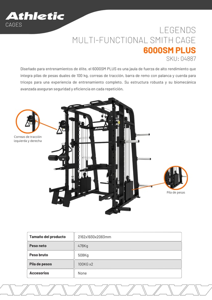 04887 - LEGENDS MULTI FUNCTIONAL SMITH CAGE - 6000SMC PLUS - ENCARTE DEL PRODUCTO 1.2