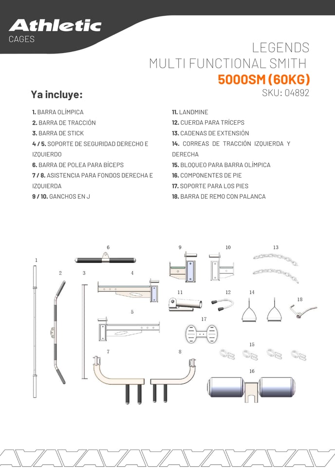 04892 - LEGENDS MULTI FUNCTIONAL SMITH 5000SM (60KG) - ENCARTE DEL PRODUCTO 2.2