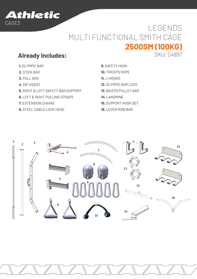 04897 - LEGENDS MULTI FUNCTIONAL SMITH CAGE 2500SM (100KG) - PRODUCT CHART 2.2