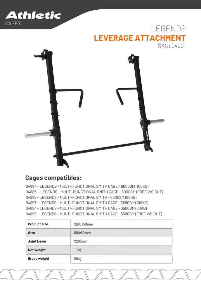 04901 - LEGENDS - LEVERAGE ATTACHMENT - PRODUCT CHART