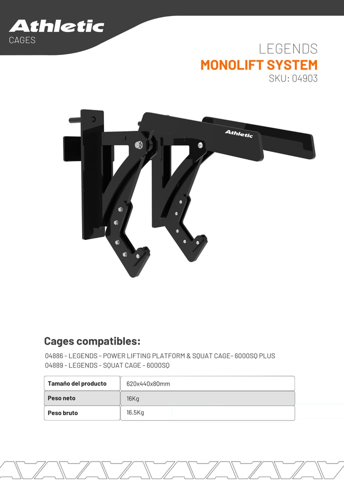 04903 - LEGENDS - MONOLIFT SYSTEM - ENCARTE DEL PRODUCTO
