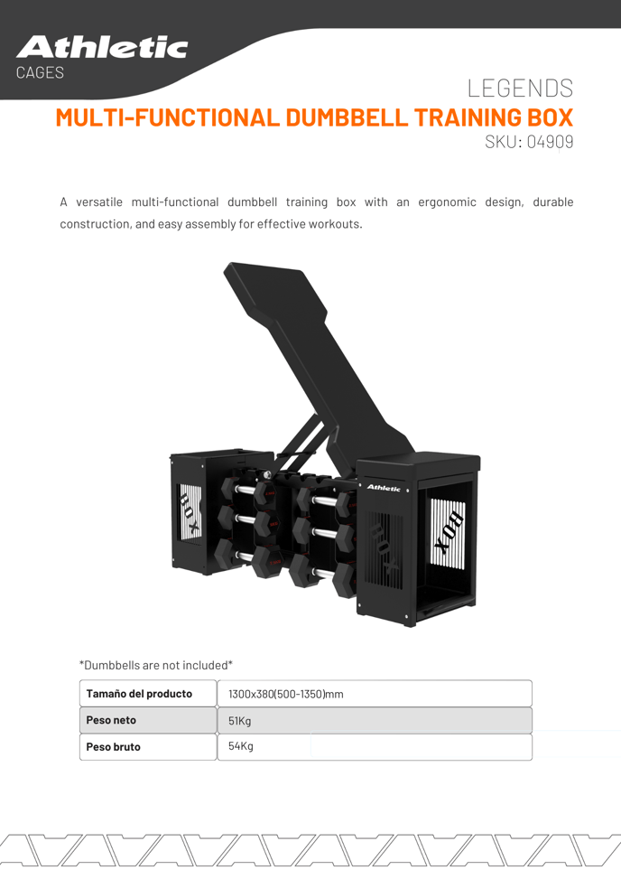 04909 - LEGENDS - MULTI-FUNCTIONAL DUMBBELL TRAINING BOX - ENCARTE DEL PRODUCTO
